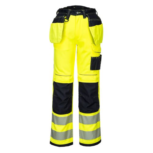 PORTWEST HI-VIS PW306 / Reflexní strečové kalhoty, 12 kapes