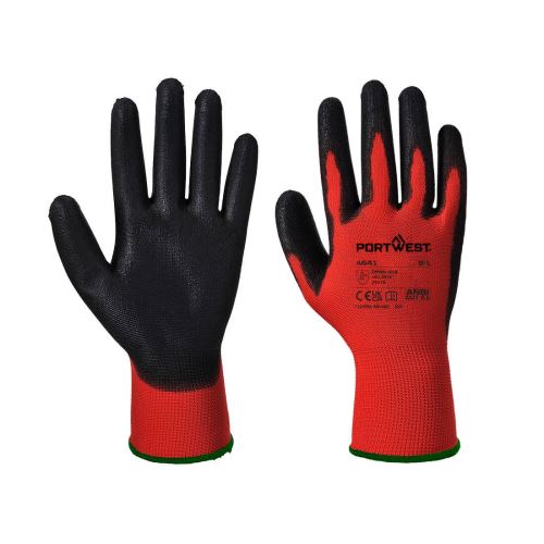 PORTWEST RED A641 / Máčené rukavice s PU vrstvou