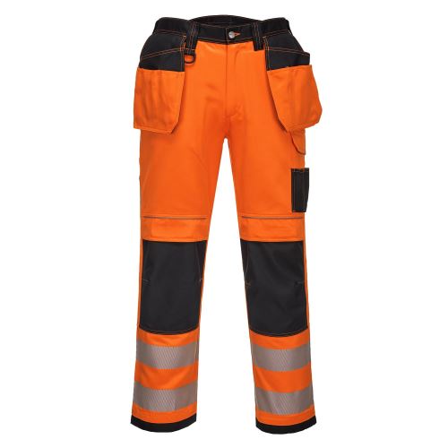 PORTWEST HI-VIS PW306 / Reflexní strečové kalhoty, 12 kapes