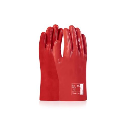 ARDON SAFETY/RAY / Máčené rukavice, délka 27cm - červená 10