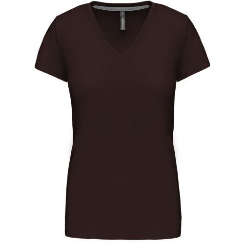 KARIBAN VINTAGE V-NECK K381 / Dámské tričko s krátkým rukávem