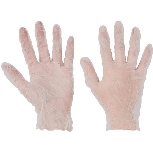 SAFE WORKER BOORNE / Jednorázové vinylové nepudrované rukavice (100 ks/box)