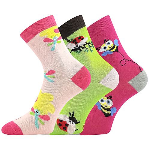 LONKA WOODIK / Dětské bavlněné ponožky se zvířátky