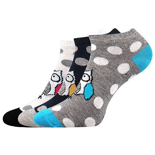 BOMA PIKI / Dámské bavlněné ponožky s puntíky