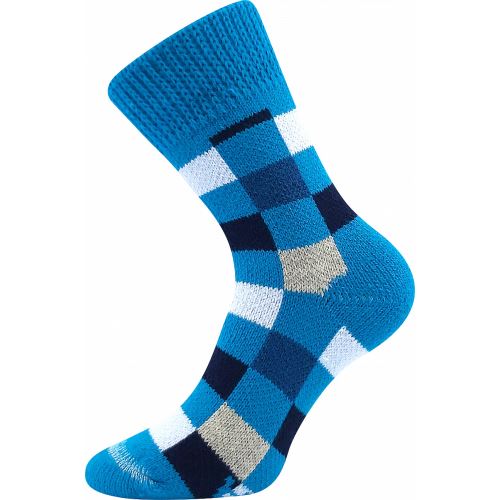 FUSKI BOMA / Spací kostkované ponožky