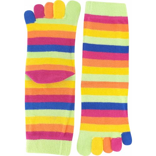 BOMA PRSTAN 10 / Pruhované prstové ponožky