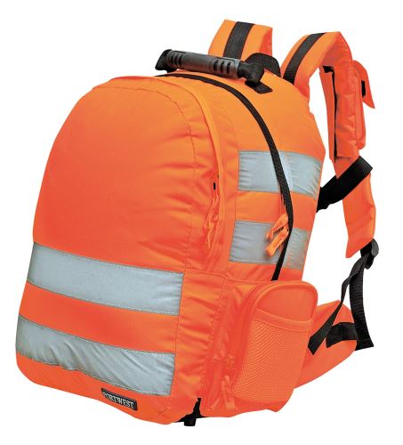 PORTWEST HI-VIS B904 / Reflexní batoh - HV oranžová 25 litrů