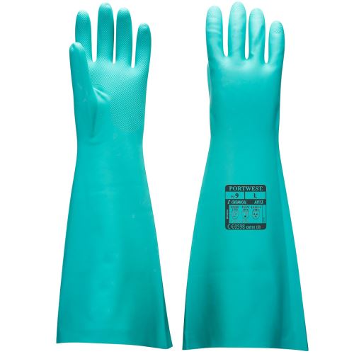 PORTWEST NITRILE A813 / Prodloužené nitrilové rukavice