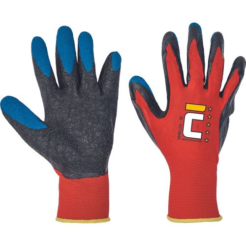 CERVA VANELLUS / Máčené pletené rukavice, bezešvé, latex