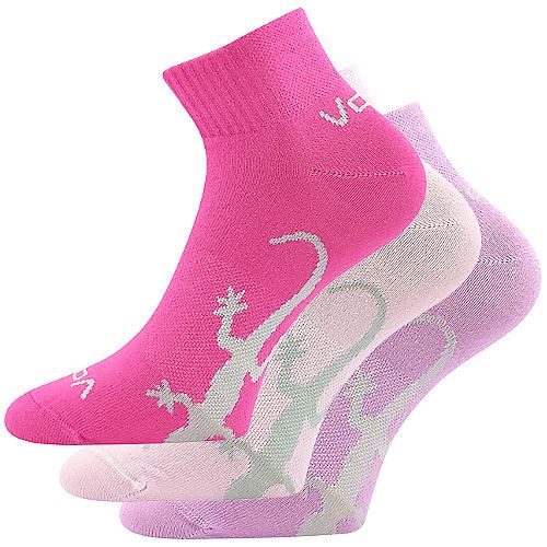 VoXX TRINITY / Dámské tenké bavlněné ponožky s ještěrkou