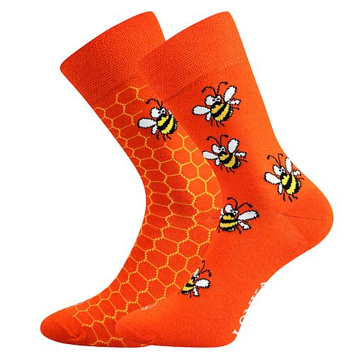 LONKA DOBLE / Veselé ponožky z česané bavlny