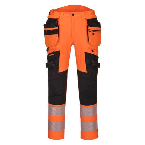 PORTWEST HI-VIS DX442 / Reflexní strečové kalhoty, 16 kapes