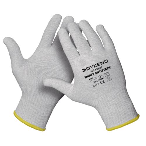 DYKENO SNOWY ANTISTATIC 002-K23 / Textilní antistatické rukavice