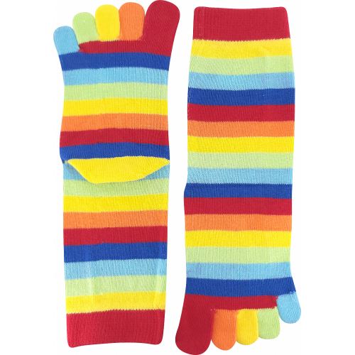 BOMA PRSTAN 10 / Pruhované prstové ponožky
