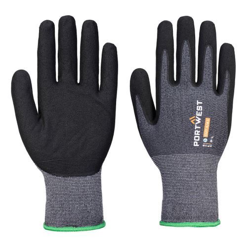 PORTWEST AP12 SG GRIP15 ECO NITRILE / Ochranné rukavice, úroveň A1, dotykové, 12ks v balení