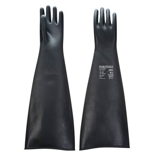 PORTWEST HEAVYWEIGHT RUBBER A803 / Chemická latexová rukavice, délka 60 cm