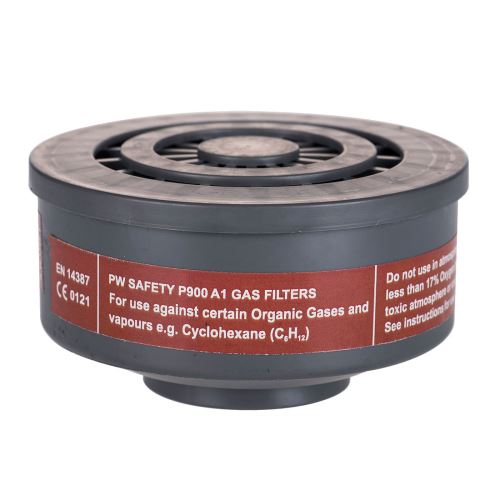 PORTWEST P900 / Plynový filtr, třída A1, 6 ks v balení - šedá Univerzální