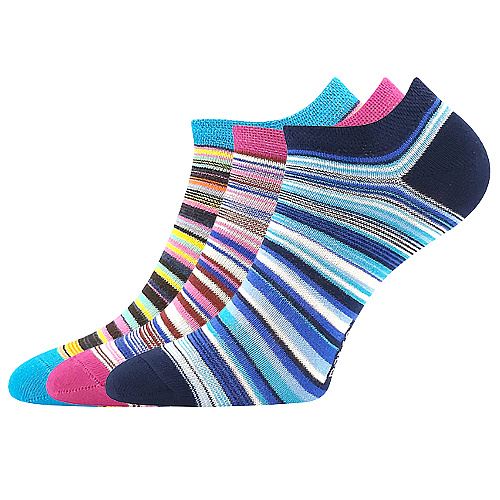 BOMA PIKI / Dámské bavlněné ponožky s pruhy