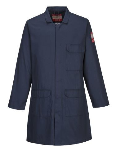 PORTWEST BIZFLAME PLUS FR34 / Nehořlavý antistatický kabát - námořní modrá