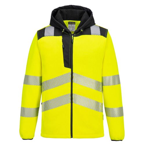 PORTWEST HI-VIS PW335 / Reflexní fleecová bunda s kapucí