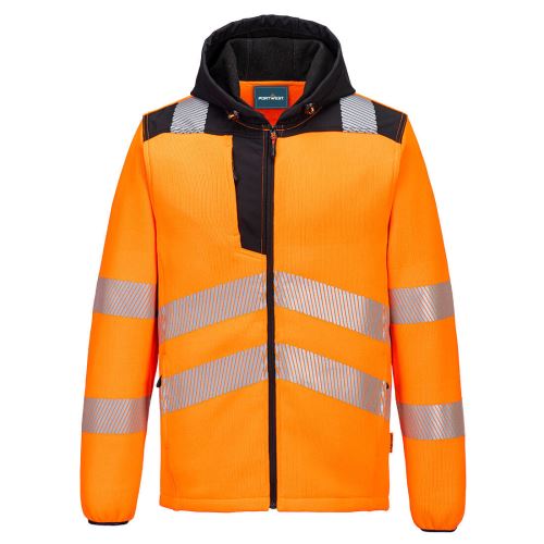 PORTWEST HI-VIS PW335 / Reflexní fleecová bunda s kapucí