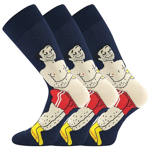 LONKA WOODOO / Klasické obrázkové ponožky, pivař