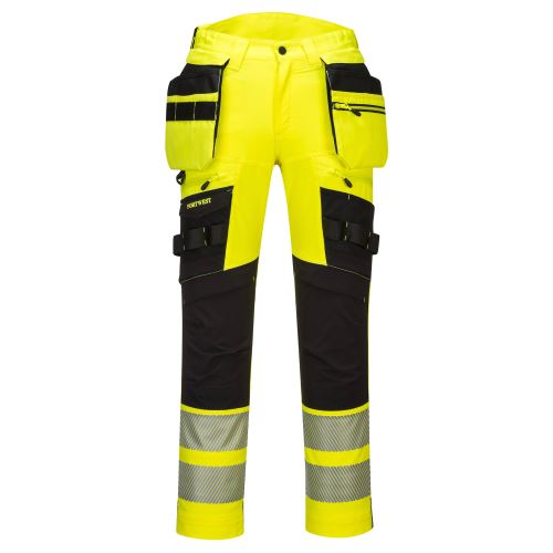 PORTWEST HI-VIS DX442 / Reflexní strečové kalhoty, 16 kapes