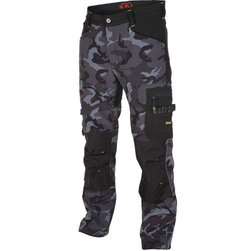 BENNON CAMOS TROUSERS BLACK/GREY / Pracovní softshellové kalhoty