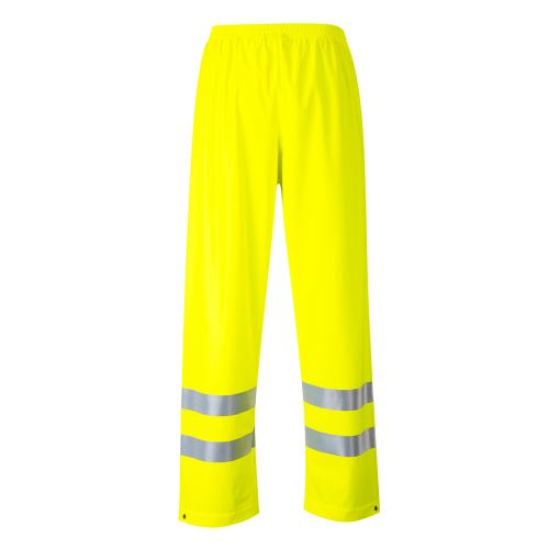 PORTWEST HI-VIS SEALTEX FR43 / Nehořlavé reflexní kalhoty do deště