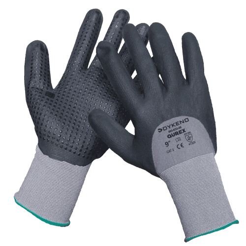 DYKENO QUAREX 003-K53 / Povrstvené rukavice proti oleji s terčíky