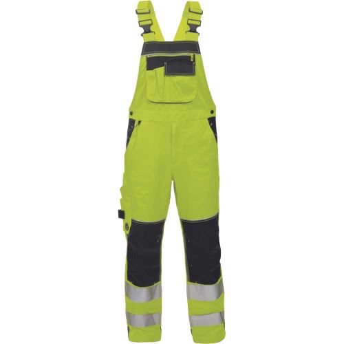 CERVA KNOXFIELD HVPS FL / HI-VIS kalhoty s laclem, tištěné reflexní pruhy