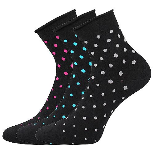 LONKA FLAGRAN / Dámské letní ponožky s barevnými puntíky