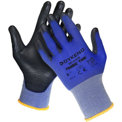 DYKENO FABRIC THIN 003-K12 / Povrstvené tenké nylonové rukavice