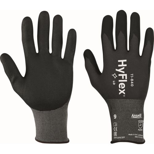 ANSELL HYFLEX 11-840 / Máčené rukavice, nitrilová pěna Ansell FORTIX