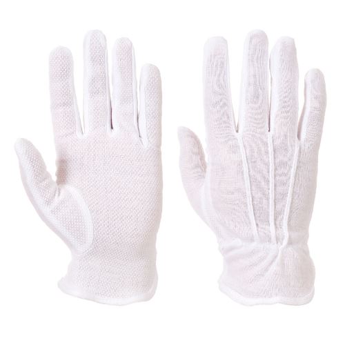 PORTWEST MICRODOT A080 / Bavlněné rukavice s PVC terčíky