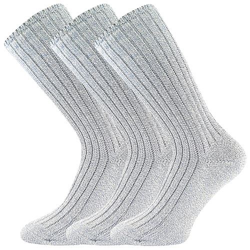 BOMA JIZERA / Zimní bavlněné ponožky, žebrované