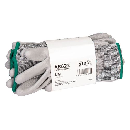 PORTWEST AB622 / Protiřezné rukavice C13 PU Essential, 12 ks v balení