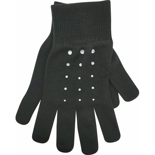 VoXX LEAF / Dámské pletené rukavice s kamínky