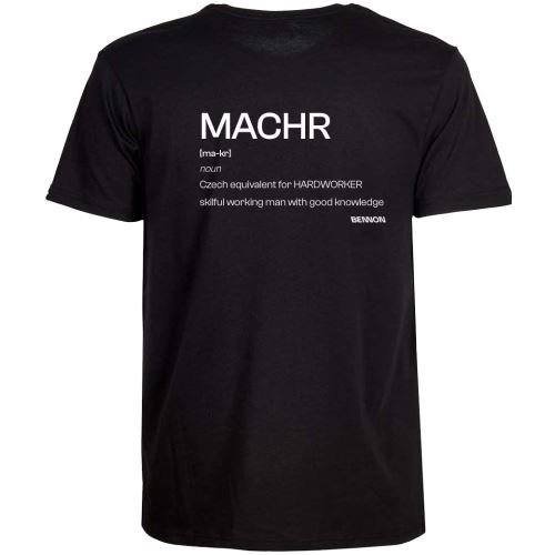 BENNON MACHR T-SHIRT BLACK / Pánské bavlněné triko s potiskem
