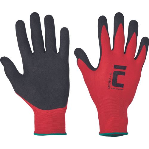 CERVA FIRECREST / Máčené nylonové rukavice, nitril