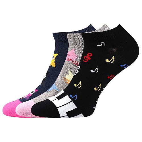 LONKA DEDON / Nízké letní různobarevné ponožky