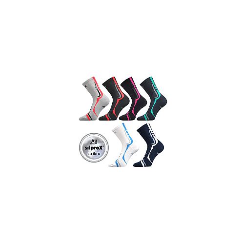 VoXX THORX / Sportovní bavlněné ponožky s froté chodidlem, silproX