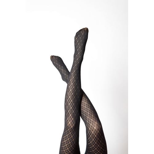 LADYB MARTINA 40 DEN / Dámské punčochové kalhoty kárový vzor (silonky)