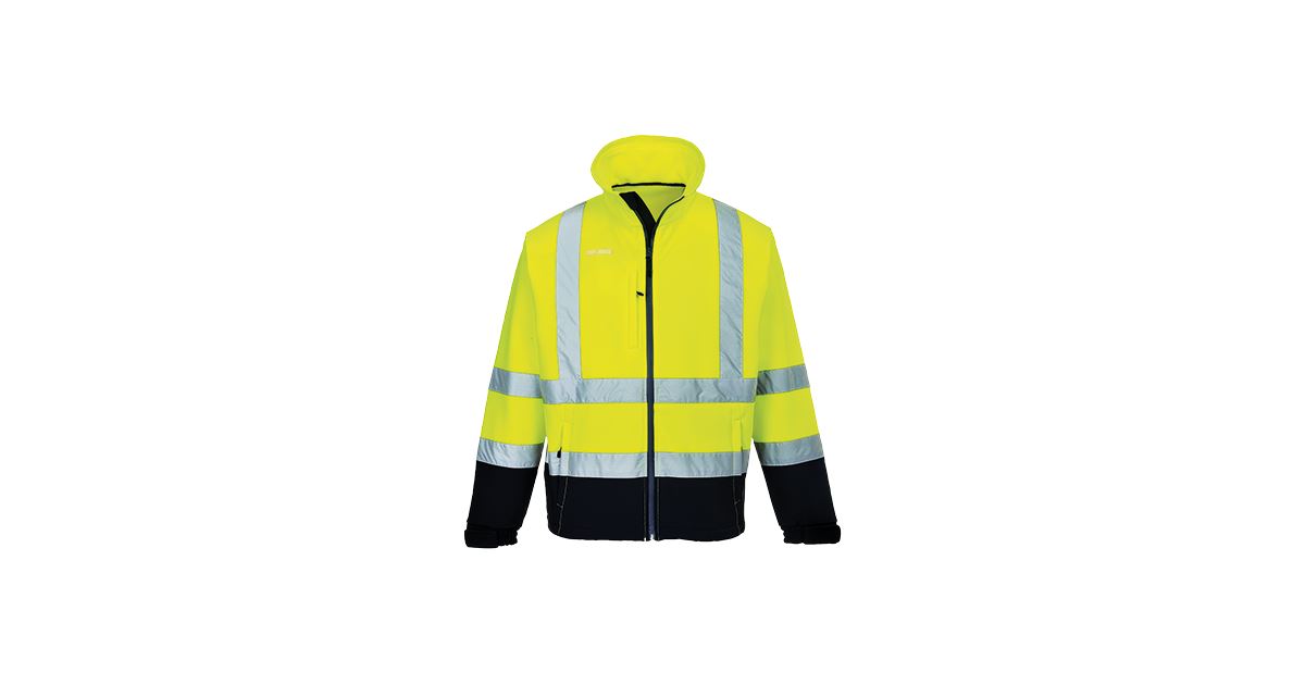 Produktbild von PORTWEST Hi-Vis Contrast Softshell (3L) S429 – Warnjacke NEU Mit Etikett