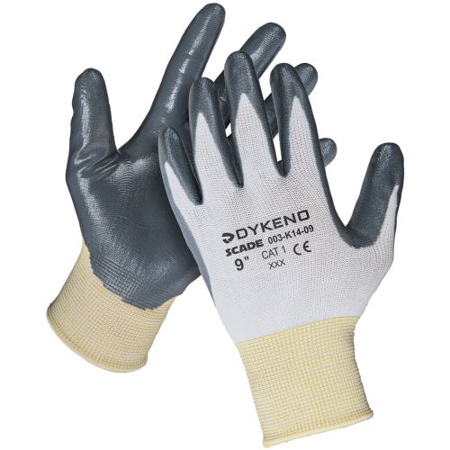 DYKENO SCADE 003-K14 / Povrstvené nylonové rukavice proti oleji