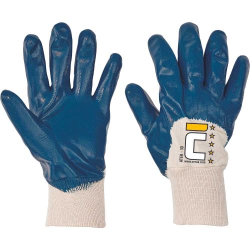 CERVA ATER / Polomáčené rukavice, nitril