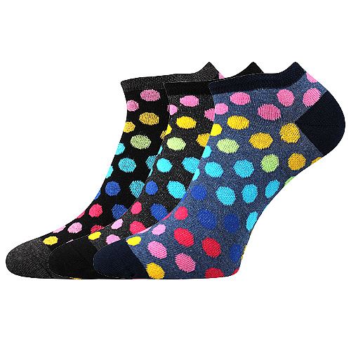 BOMA PIKI / Dámské bavlněné ponožky s puntíky