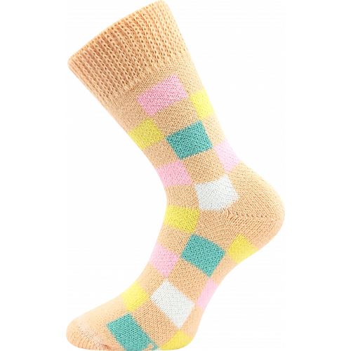 FUSKI BOMA / Spací kostkované ponožky