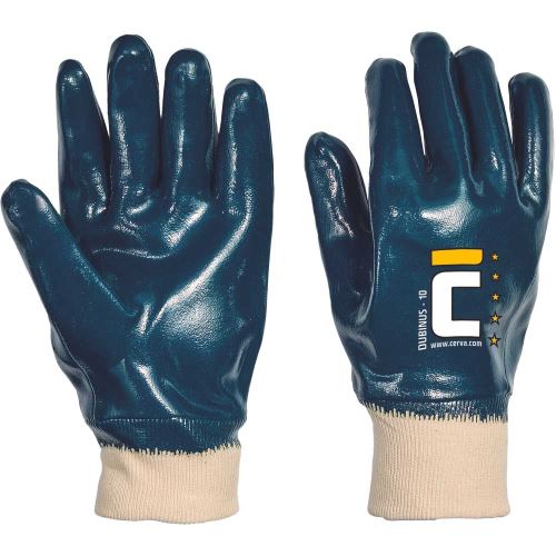 CERVA DUBIUS / Máčené šité rukavice, nitril