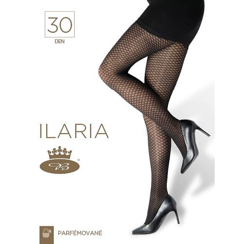 LADYB ILARIA 30 DEN / Dámské punčochové kalhoty s jemným vzorem (silonky)